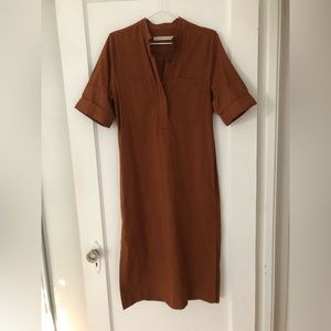 Shades of Grey by Micah Cohen Henley Shirtdress Cinnamon